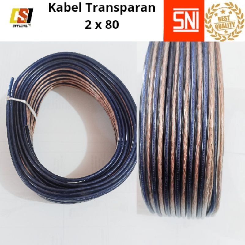 KABEL LISTRIK TRANSPARAN / KABEL AUDIO