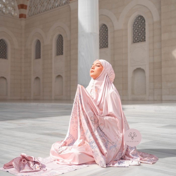 Veselka - Mukena Dewasa Yeni Valide Set Sajadah Mahar Seserahan Silky