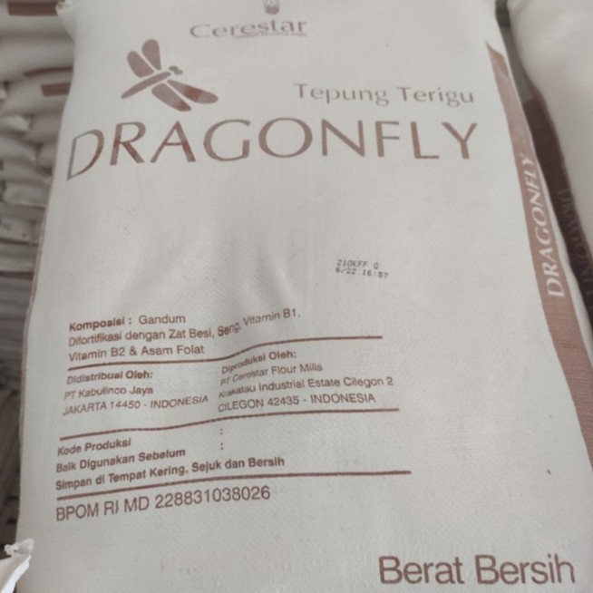 

Bettifer Tepung Terigu Dragonfly 25 Kg Only Grab & Gojek Bandung