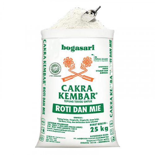 

Bettifer Tepung Terigu Bogasari Cakra Kembar 25 Kg