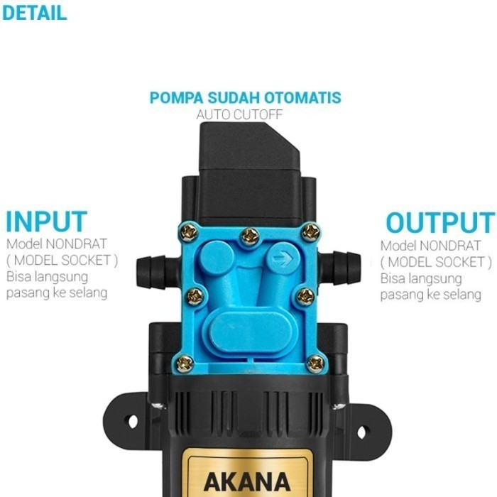 Pompa DC 12 Volt AKANA 4949 - OTOMATIS TEKANAN TINGGI
