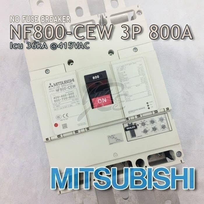 MCCB NFB MITSUBISHI NF800-CEW 3P 800A