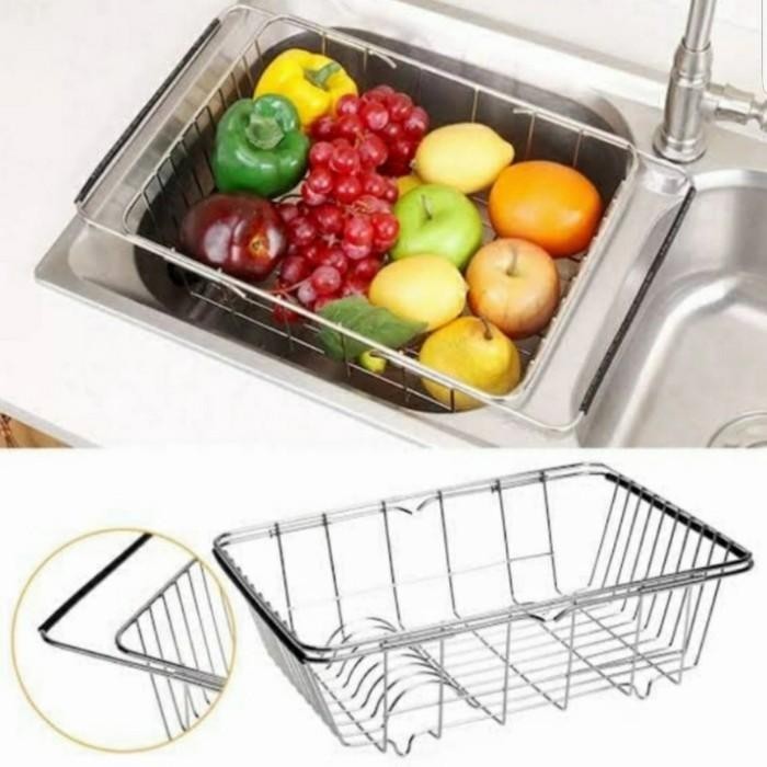 Keranjang Tirisan Kitchen Sink / Tirisan Piring Sayur Dan Buah