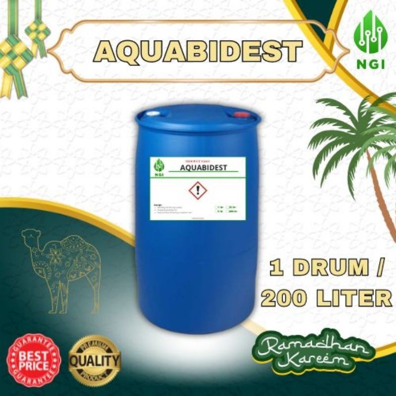 Aquabidest 1 Drum (isi 200 Liter)