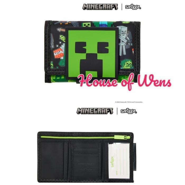 Smiggle Minecraft Character Wallet Original - Dompet Smiggle