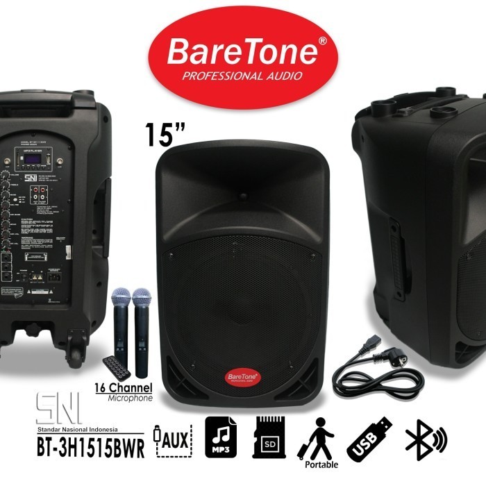 Speaker Baretone Bt3H1515Bwr Bt-3H 1515Bwr