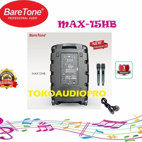 Portable Wireless Baretone Max-15Hb Max15Hb