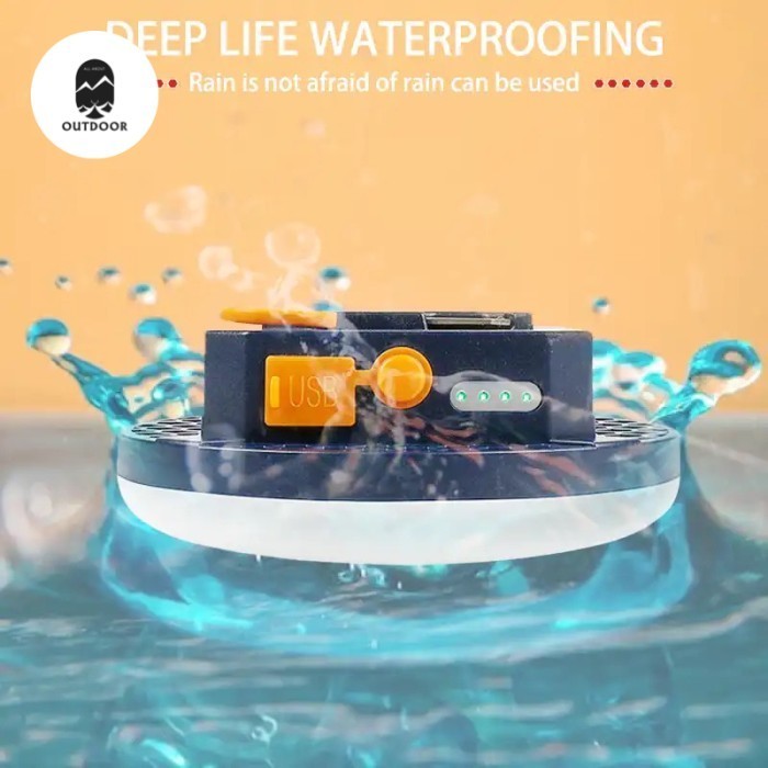 TERBARU LAMPU TENDA CAMPING USB CHARGER / LAMPU TENDA BAKPAU BESAR