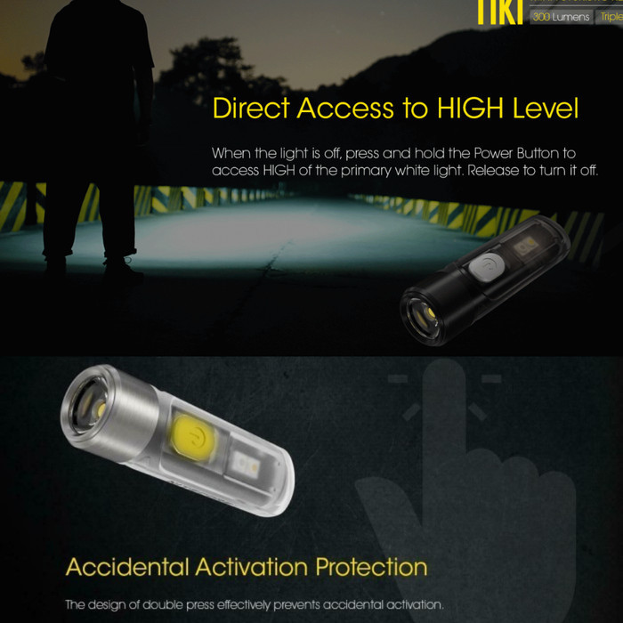 TERBARU NITECORE Senter Mini LED Osram Super Terang Flahslight Camping