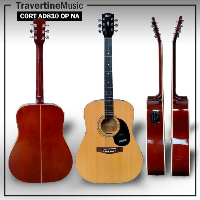Gitar Akustik Elektrik Cort Tipe Ad810-Op Jumbo Custom