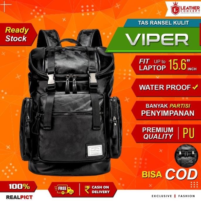 Tas Ransel Pria Kulit / Ransel Kulit Pria / Backpack Kulit Pria VIPER