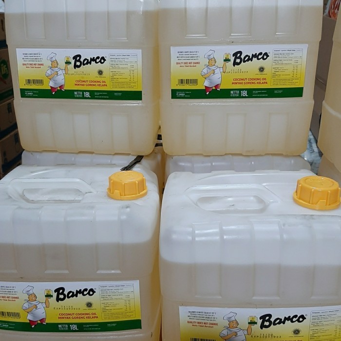 Minyak Goreng Kelapa Barco 18Liter ( Gojek Grab Only ) Original Dan Terpercaya