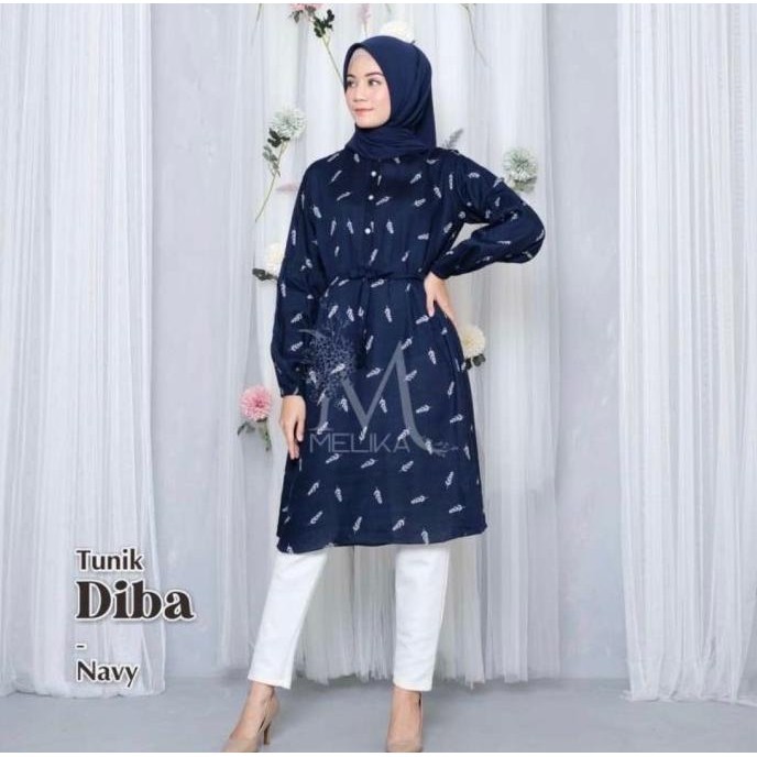 ILK TUNIK DIBA NAVY BLUE