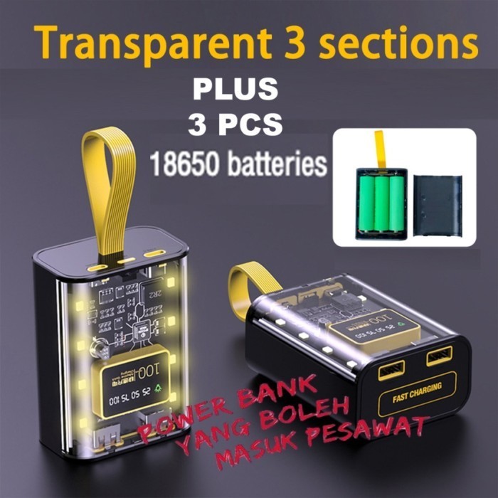 Spot Power Bank 18650 Digital Mak 40000Mah Powerbank Powerbox