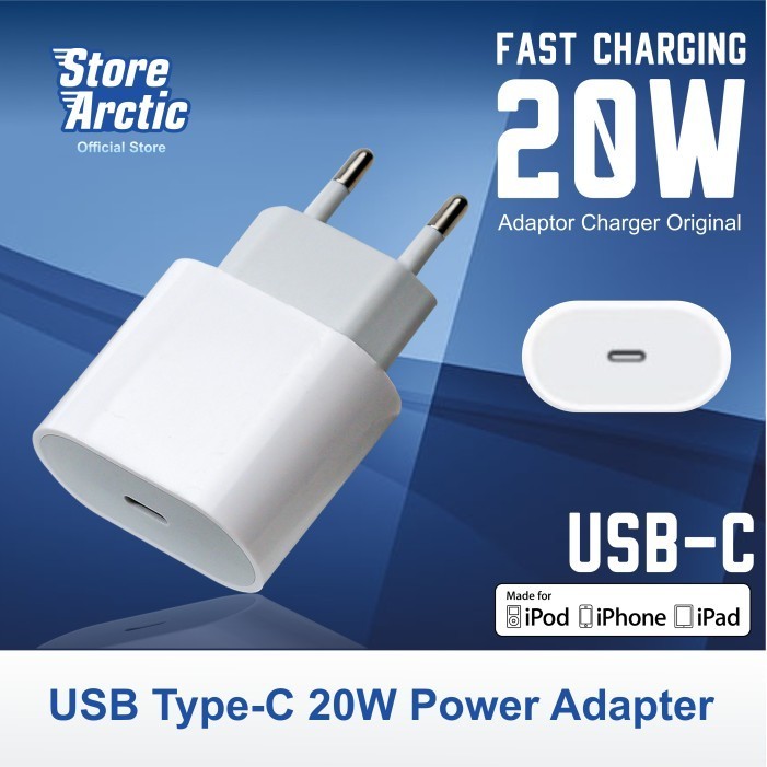 Adaptor Charger Original Iphone 11 12 13 14 Fast Charging 20W Kepala