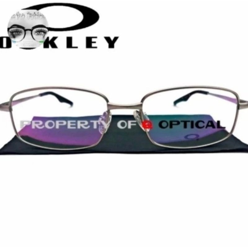 Frame Kacamata Minus Pria Wanita Titanium Oakley Kenal Blade ox3125_s53 M.Silver Model Casual Elegan