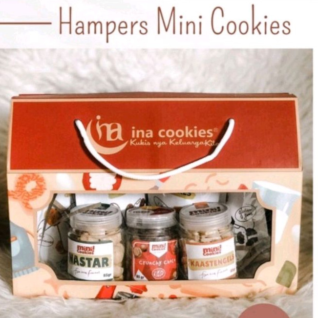 

HAMPERS Ina cookies isi 3 mini cookies & 4 Ina cookies pouch