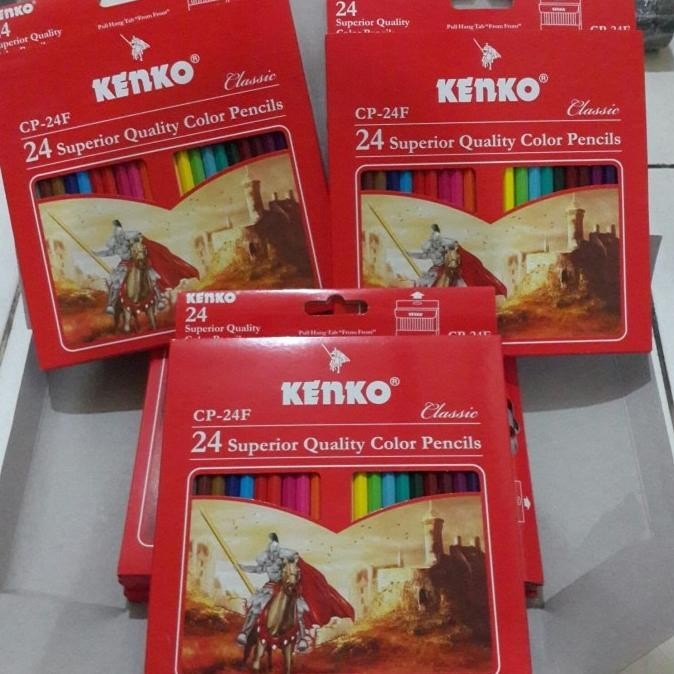 

Best! Pensil Warna Kenko 24 Warna ,,