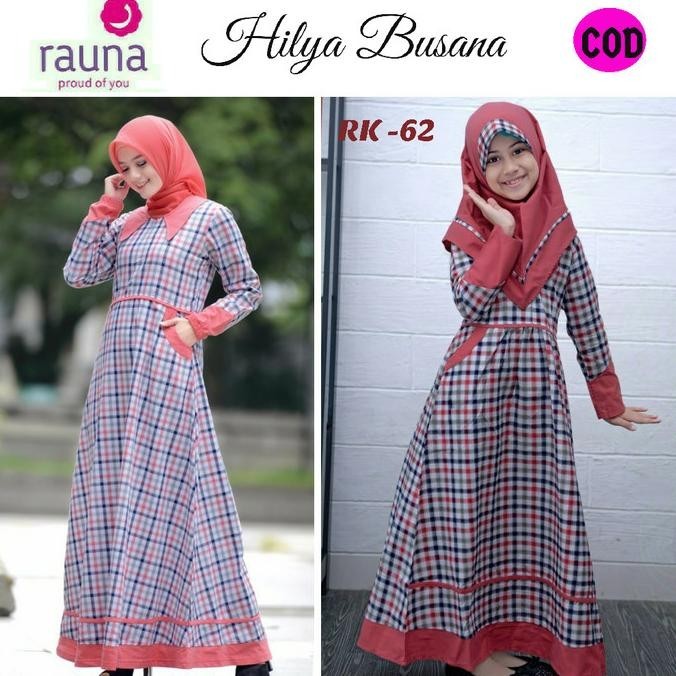Couple Gamis Ibu & Anak / Rauna Rk- 62 / Fashion Muslim Limited Edition