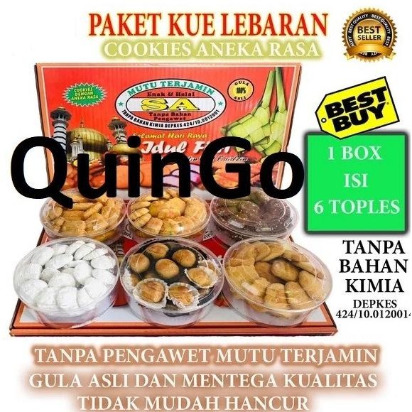 

Paket Hampers Idul Fitri Kue Kering Lebaran Parcel Sa Isi 6 Makanan Original