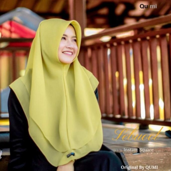 New - Hijab Instan Qumi Sebuool Rapi Sekali Tiup