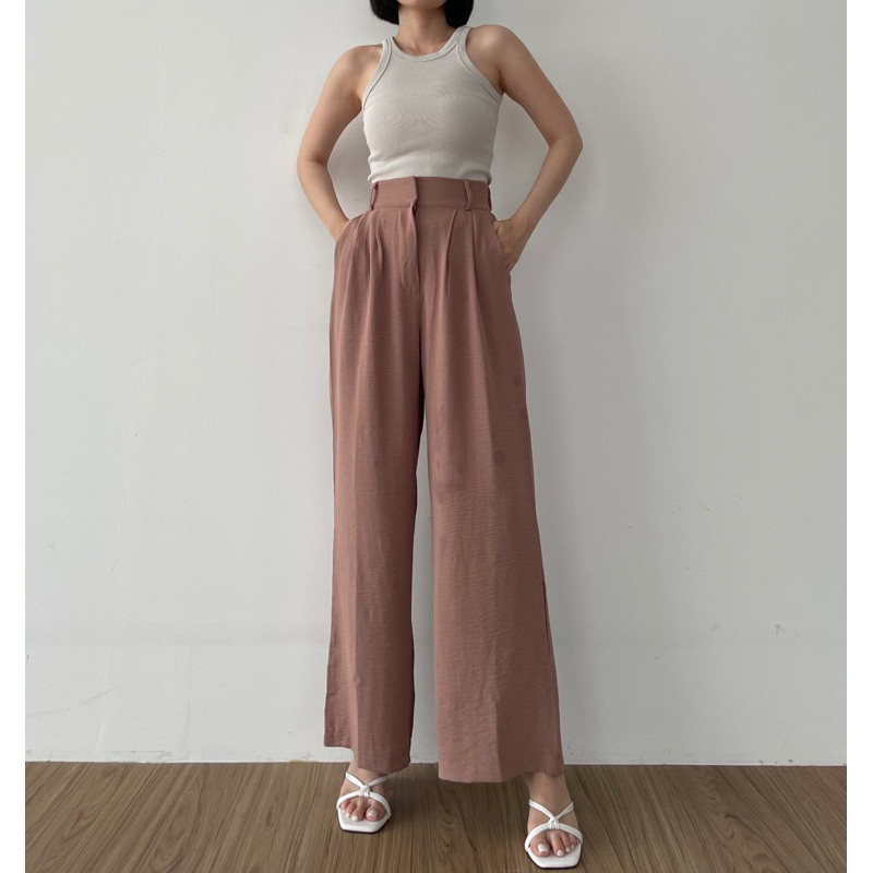[ONLINE EXCLUSIVE] LISA HIGHWAIST PANT / CELANA KULOT PANJANG WANITA OCLO OFFICIAL