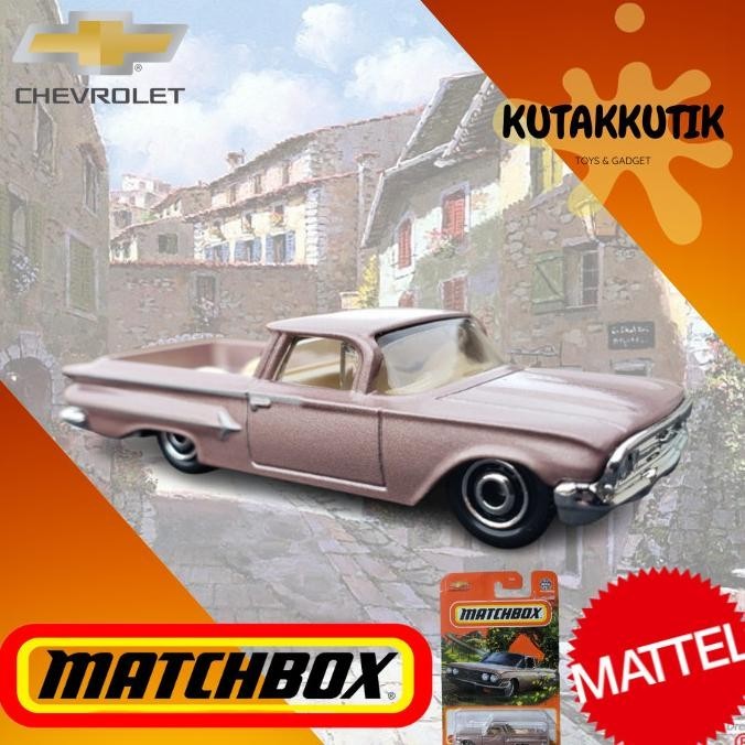 Matchbox Mobil Klasik Pickup 1960 Chevy El Camino Pink