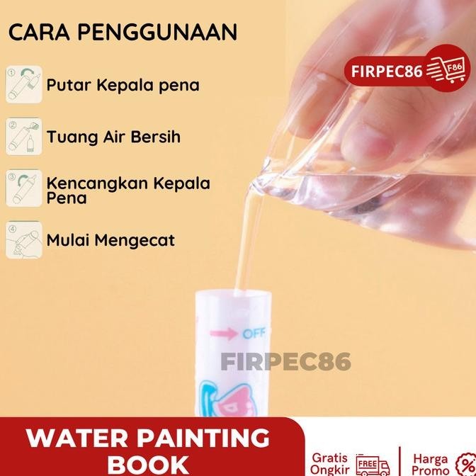 

Water Magic Painting Book mainan edukasi buku gambar melukis