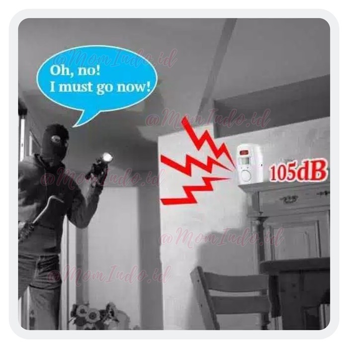 ALARM RUMAH TOKO ANTI MALING SENSOR GERAK INFRARED REMOTE