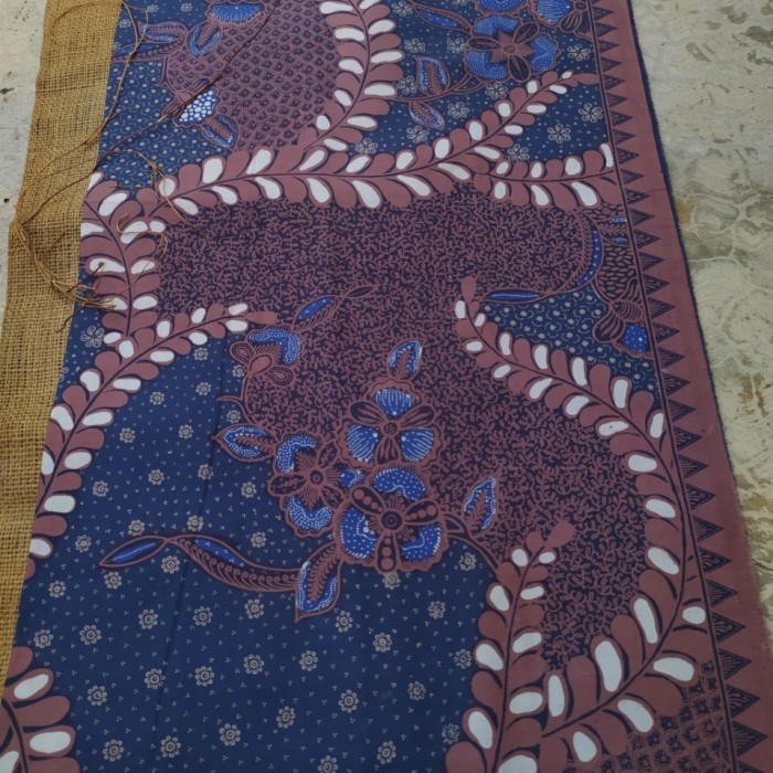 Naenggo Kain Batik Tulis Kombinasi Biru Kain Batik Tulis Premium