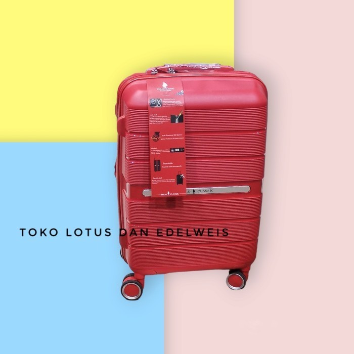 Koper Kabin Size Polo Classic 20Inch Exp Original Bahan Pp Antipecah