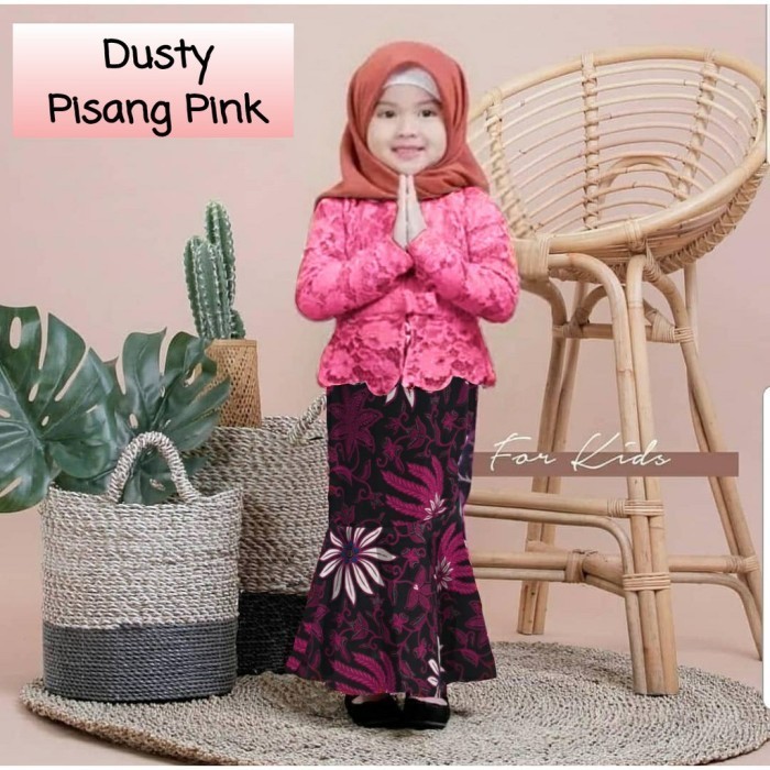 set kebaya anak muslim/kebaya wisuda anak TK paud/baju kartini 0-5 thn