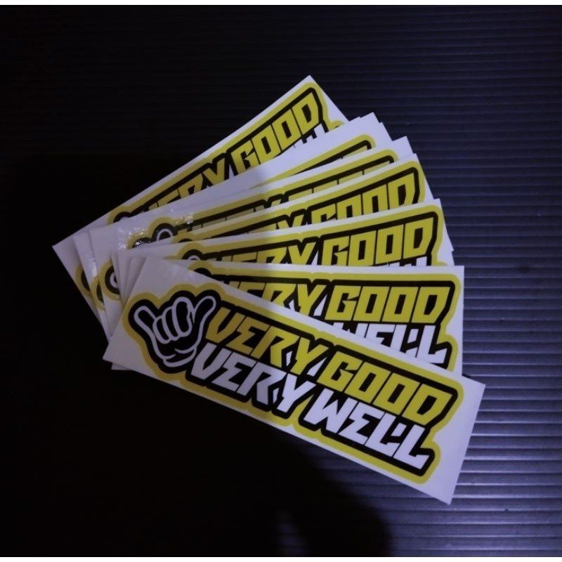 

STIKER VERY GOOD VERY WELL