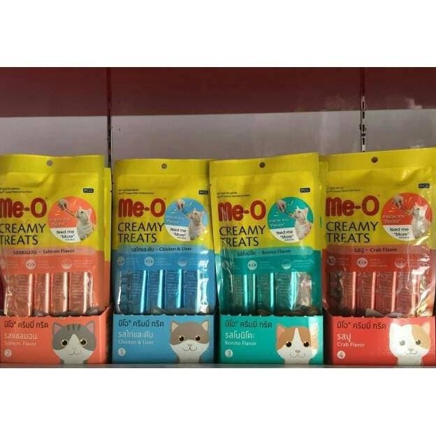 Gojek Makanan Snack Kucing Me-O Meo Creamy 1 Dus Isi 24 Pcs