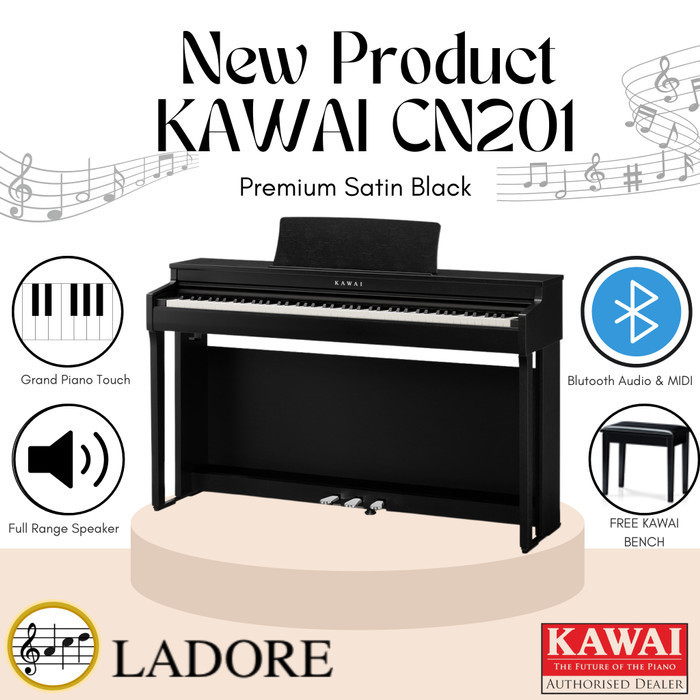 NEW KAWAI CN201 Digital Piano - Black / White / Rosewood /Next CN29 CN 201