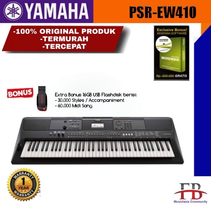 NEW Yamaha PSR EW410 Keyboard / PSREW410 / EW 410 / EW-410 / 76 Keys