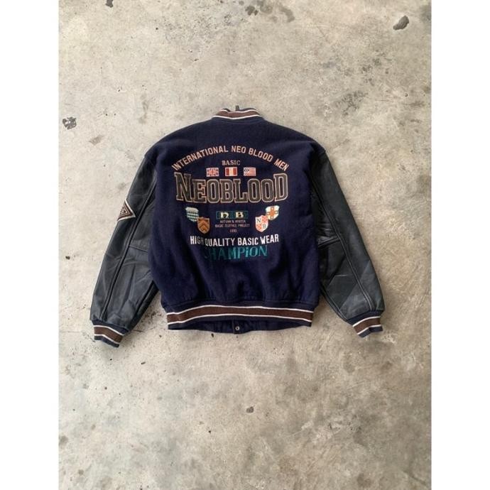 Vintage Neoblood Leather Varsity Jacket Xavionxa