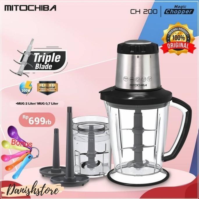 Chopper Mitochiba Ch-200 Food Chopper Mito Ch 200 Food Processor Ch200 Xaciaxa