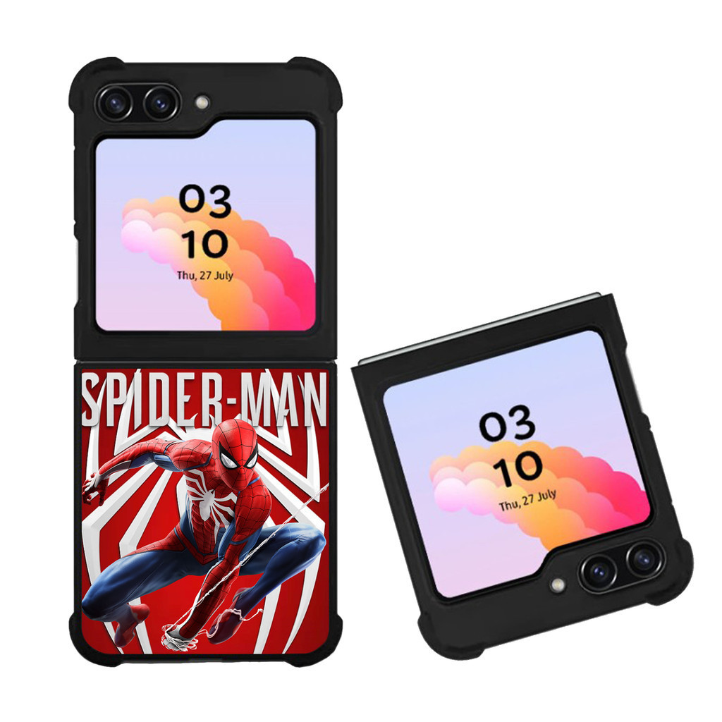 Case Casing Samsung Galaxy Z Flip Fold 3 4 5 5g Spiderman Marvel J0668