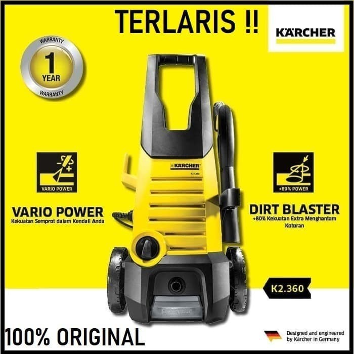 KARCHER K2 .360 JET CLEANER MESIN CUCI MOBIL DAN MOTOR HIGH PRESSURE ORIGINAL
