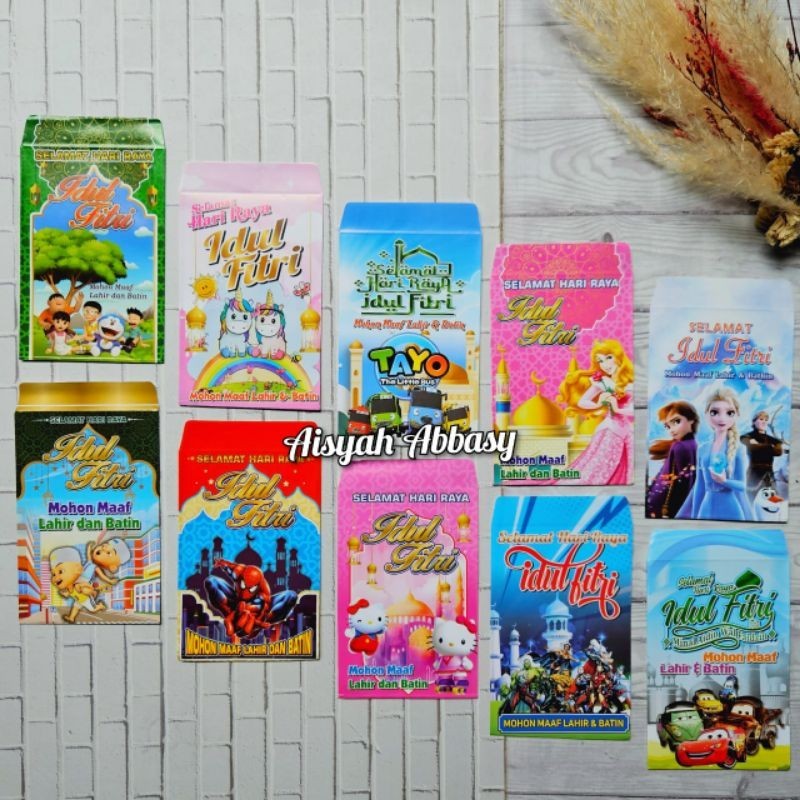 

Amplop lebaran ampau lebaran Karakter DF isi 80 lembar Mix 8 gambar