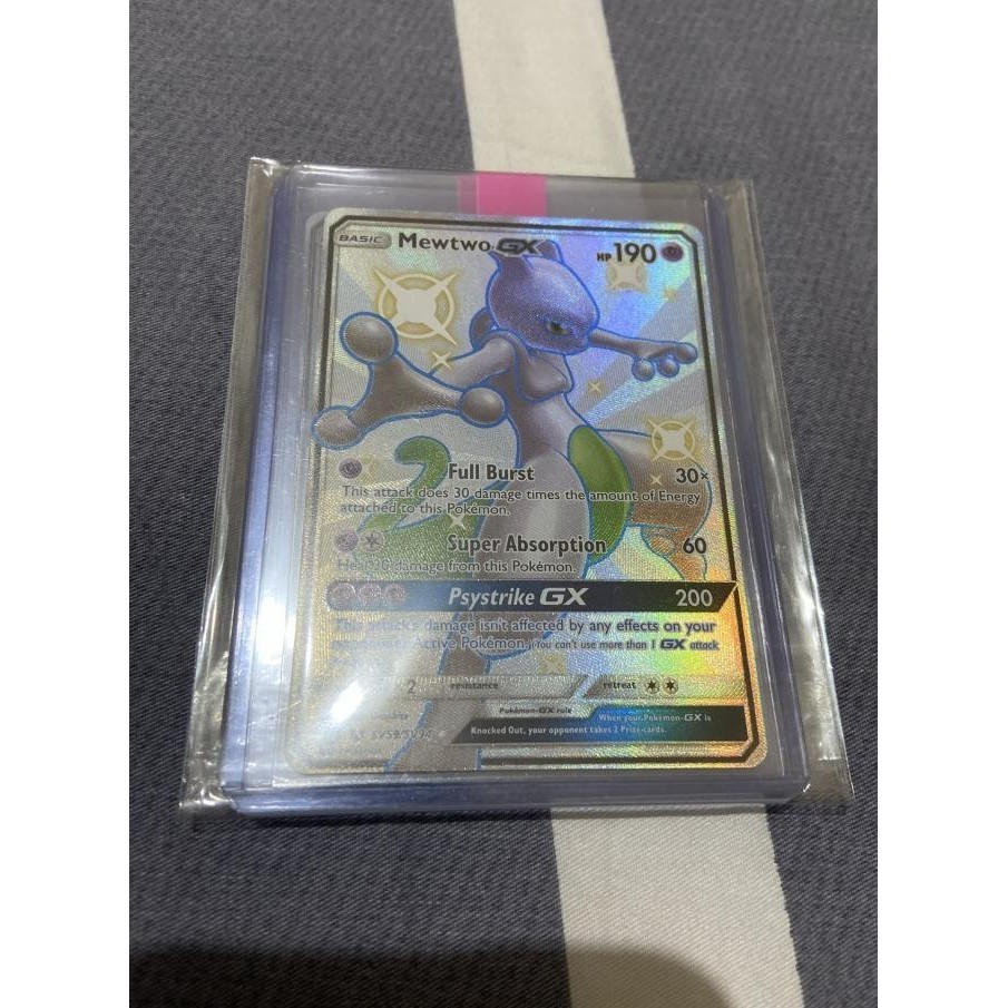 Kartu Pokemon TCG EN SM Hidden Fates Shiny Mewtwo GX SSR
