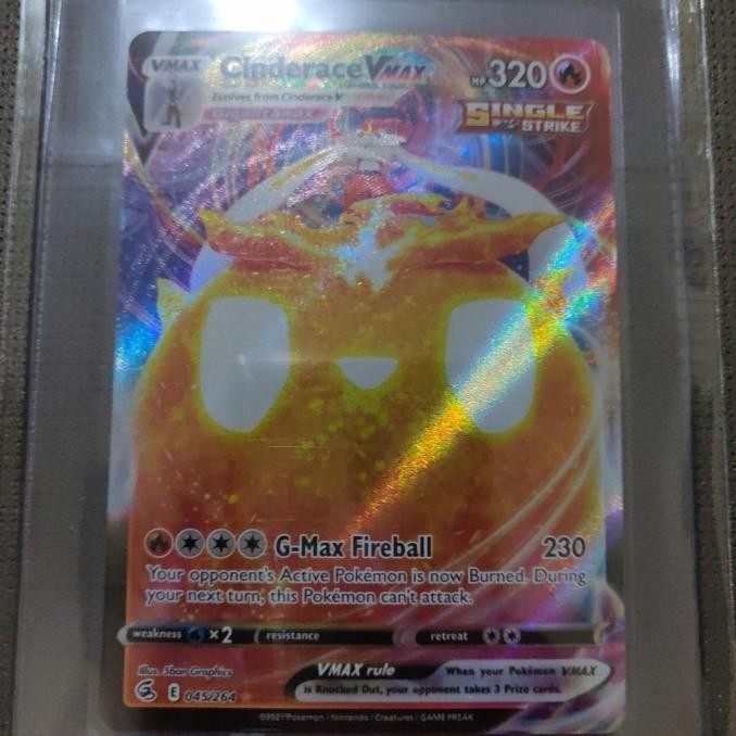 Kartu Pokemon TCG EN SS8 Fusion Strike Cinderace VMax UR RRR