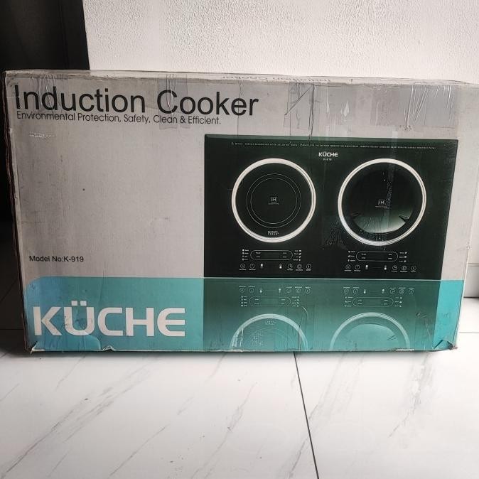 Kompor Electric Induksi Listrik 2 Tungku Induction Cooker Kuche K-919 Xabruk