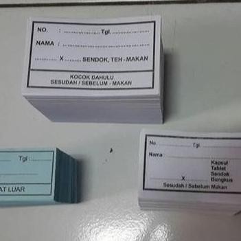 

[New Ori] Etiket Obat, Kertas Label Obat