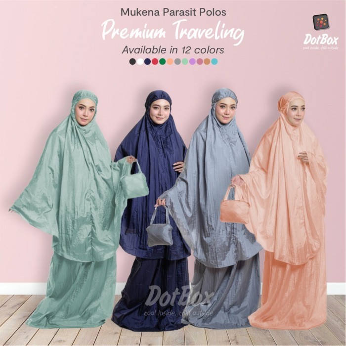 COD Mukena Traveling Parasit Premium / Mukena Parasut Dewasa Bahan Adem