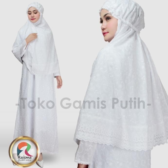 SETELAN SYARI PUTIH GAMIS SYARI PUTIH SET JILBAB