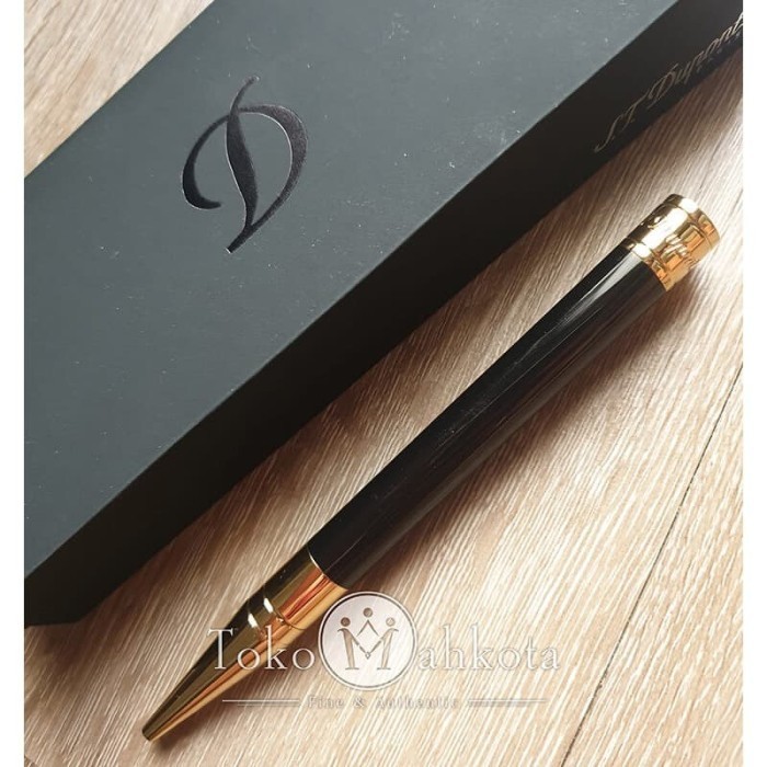 

Ballpoint / Pulpen St Dupont D-Initial Black Gold 265202