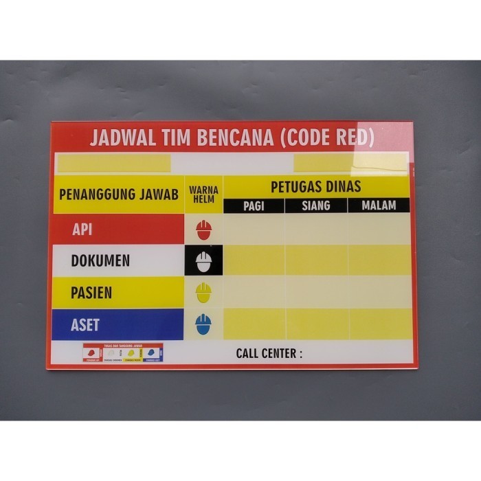 Baru Papan Akrilik Code Red, Akrilik K3