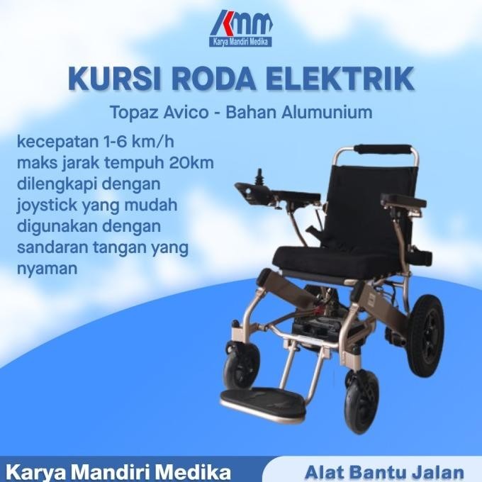 Kursi Roda Elektrik Topaz Avico || Elektric Wheelchair Avico Cawxa91